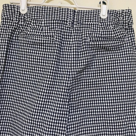Womens Talbots Brand Bermuda Length Black and White Gingham Print Shorts Size 10 - Picture 13 of 14